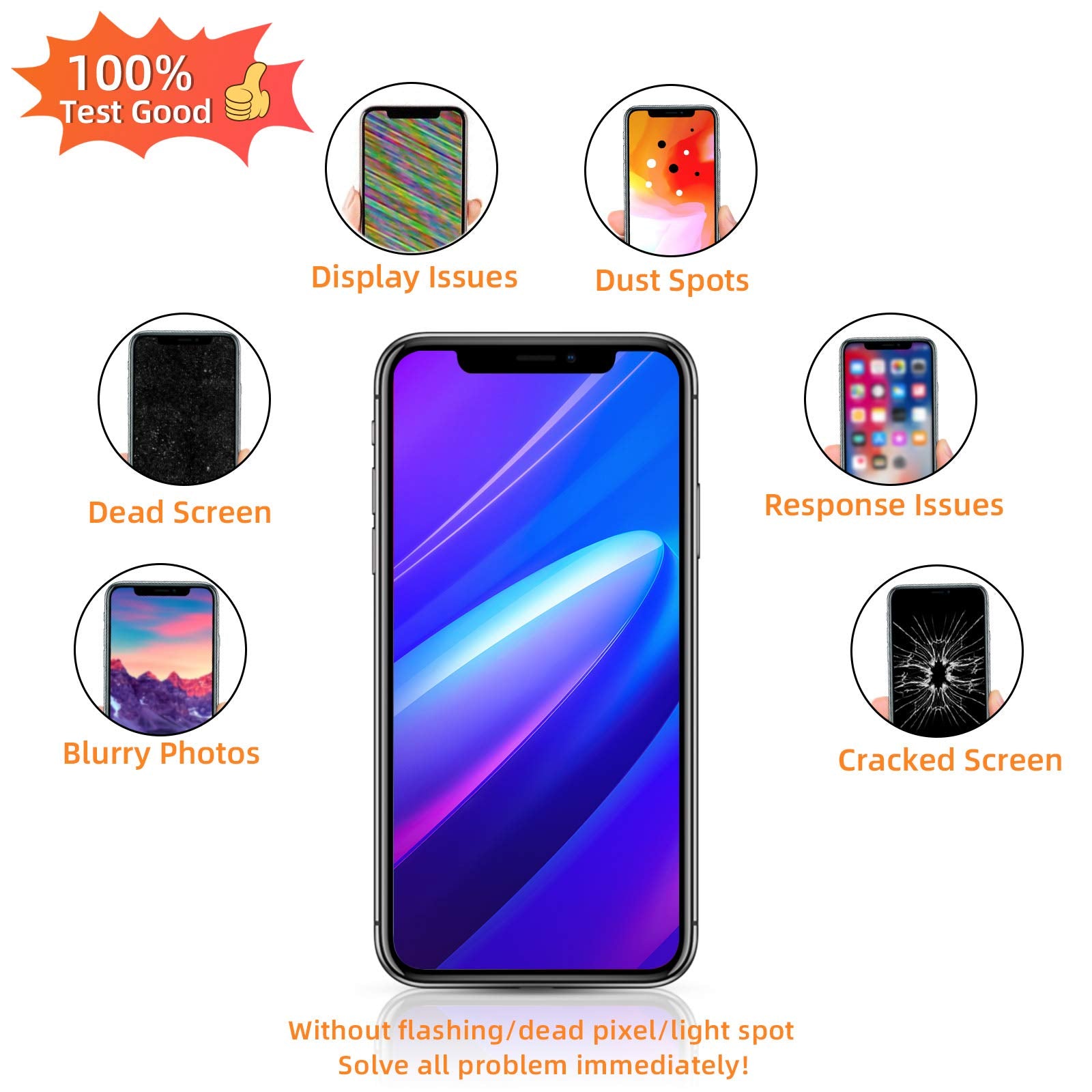 Buy now for iPhone 11 Screen Replacement 6.1 3D Touch Screen LCD Display Digitizer for A2111, A2223, A2221 Cell Phone Repair Kits+ Waterproof Frame Adhesive Sticker+Screen Tempered Protector+Face ID at indiglob india