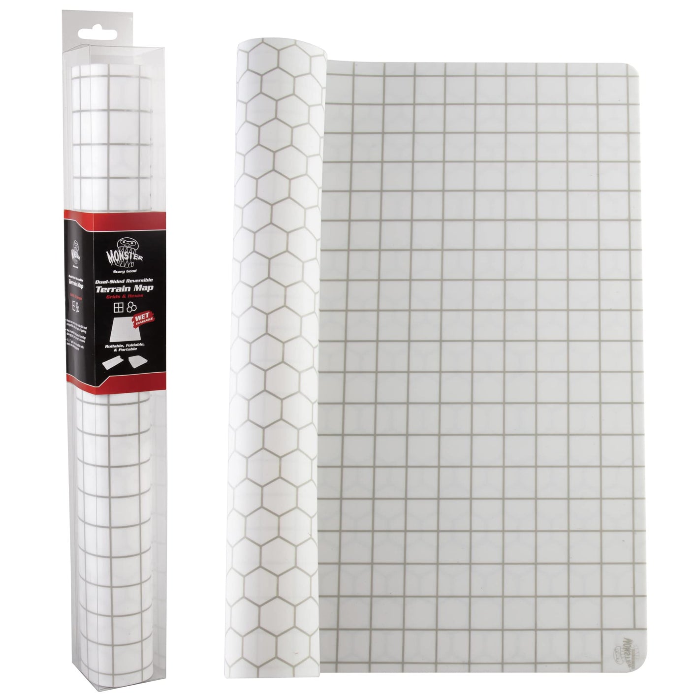Buy now Double-Sided Role Playing RPG Game Mat- Reversible Silicone Battle Matte Grid w Hexes and Squares- XL 20"x20"-Foldable, Rollable, Wet Eraseable - Made for D&D Dungeons Dragons, Pathfinder and More at indiglob india
