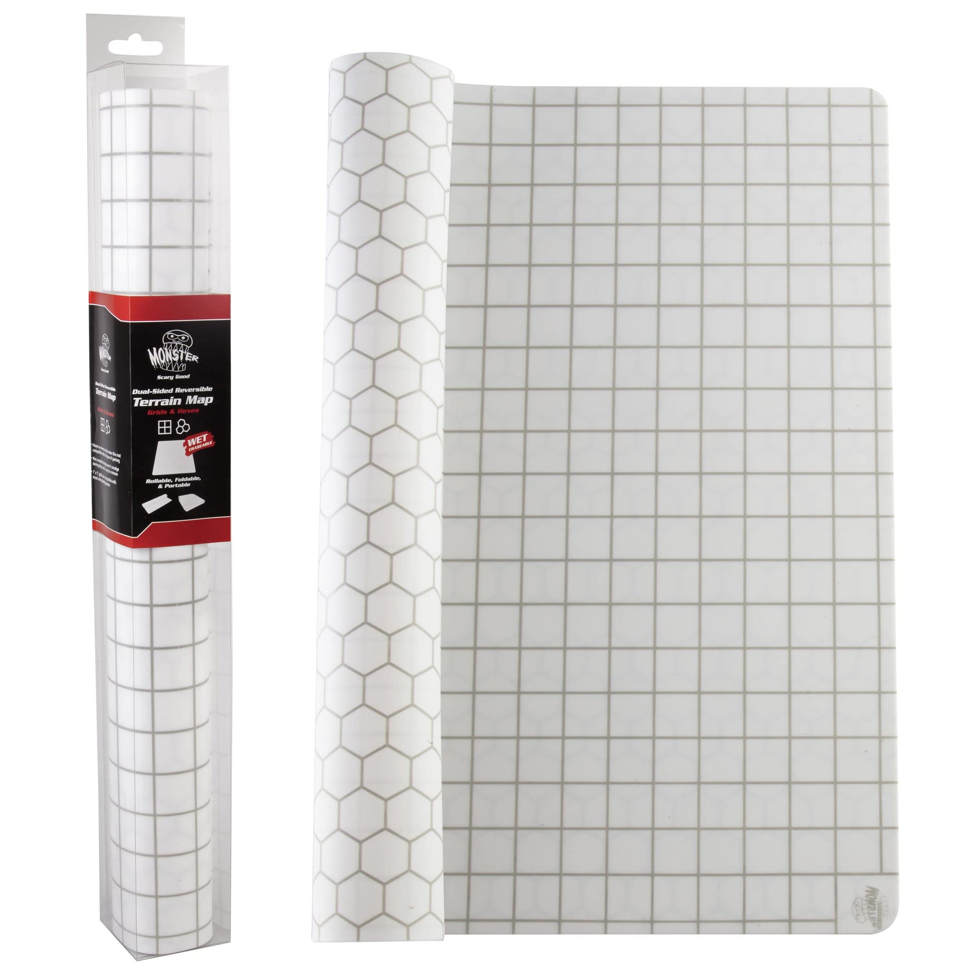 Buy now Double-Sided Role Playing RPG Game Mat- Reversible Silicone Battle Matte Grid w Hexes and Squares- XL 20"x20"-Foldable, Rollable, Wet Eraseable - Made for D&D Dungeons Dragons, Pathfinder and More at indiglob india