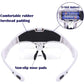 Headband Magnifier Glasses LED Magnifying Loupe Head Mount Magnifier Hands—Free Bracket and Headband are Interchangeable 5 Replaceable Lenses1.0X,1.5X,2.0X,2.5X,3.5X (Upgraded Version)