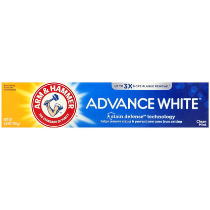 Arm & Hammer Advance White Extreme Whitening Toothpaste Clean Mint - 6 Oz- Pack of 4