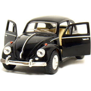 KiNSMART - 1967 Volkswagen Classic Beetle 5 Inch 1:32 Scale Die Cast Metal Model Toy (Black)
