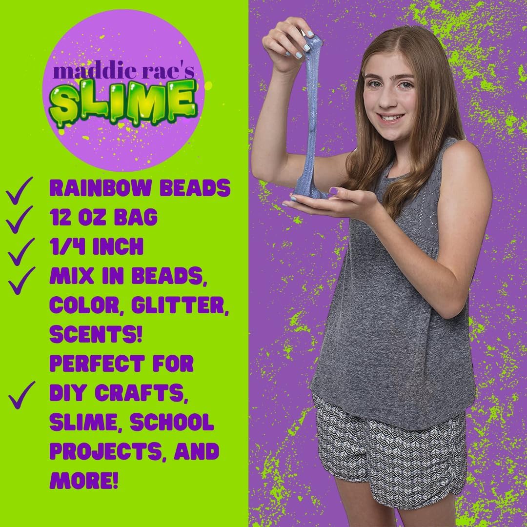 Buy now Maddie Rae's 12oz Beads Rainbow Drops - Non-Toxic Acrylic Beads, Great for Making Fishbowl, Shushie, Vase Fillers, Great for Arts & Crafts, Slime Glue Making Supplies, School Projects, Kids Gift at indiglob india