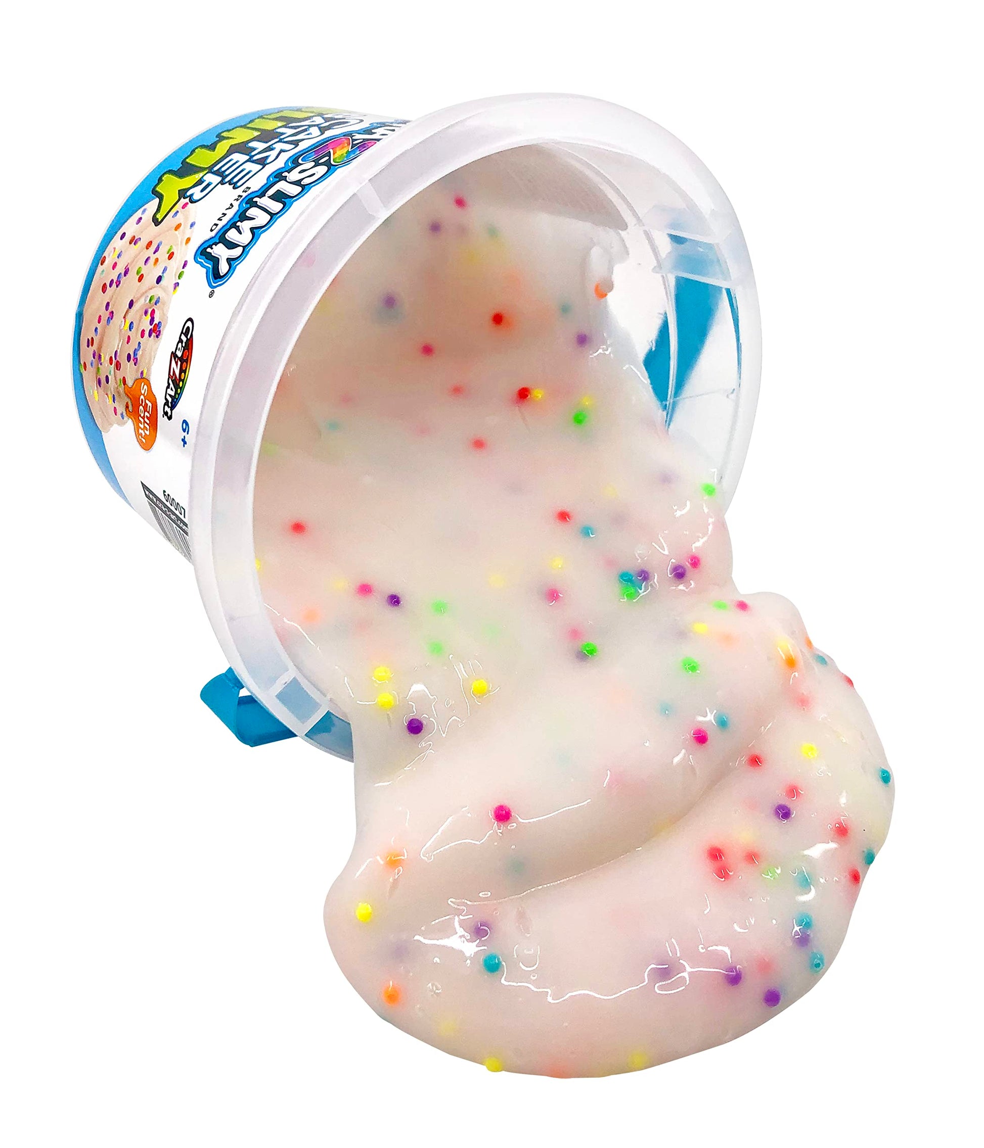 Buy now Cra-Z-Slimy Cake Batter Slime – 24 oz Extra Large Scented White Slime with Colorful Sprinkle Beads – Stretchy, Gooey, Mix-in Texture Fun at indiglob india