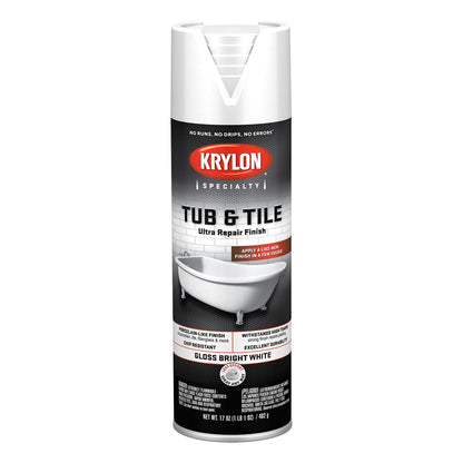 Buy now Krylon K04502007 Tub & Tile Ultra Repair Finish Spray Paint, Aerosol, Bright White, 17 Ounce at indiglob india