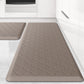 Kitchen Mat [2 PCS] Cushioned Anti-Fatigue Floor Mat, Waterproof Non-Skid Ergonomic Comfort Foam Rugs, Standing Mat for Kitchen, Floor,Office, Sink, Laundry(Grey)