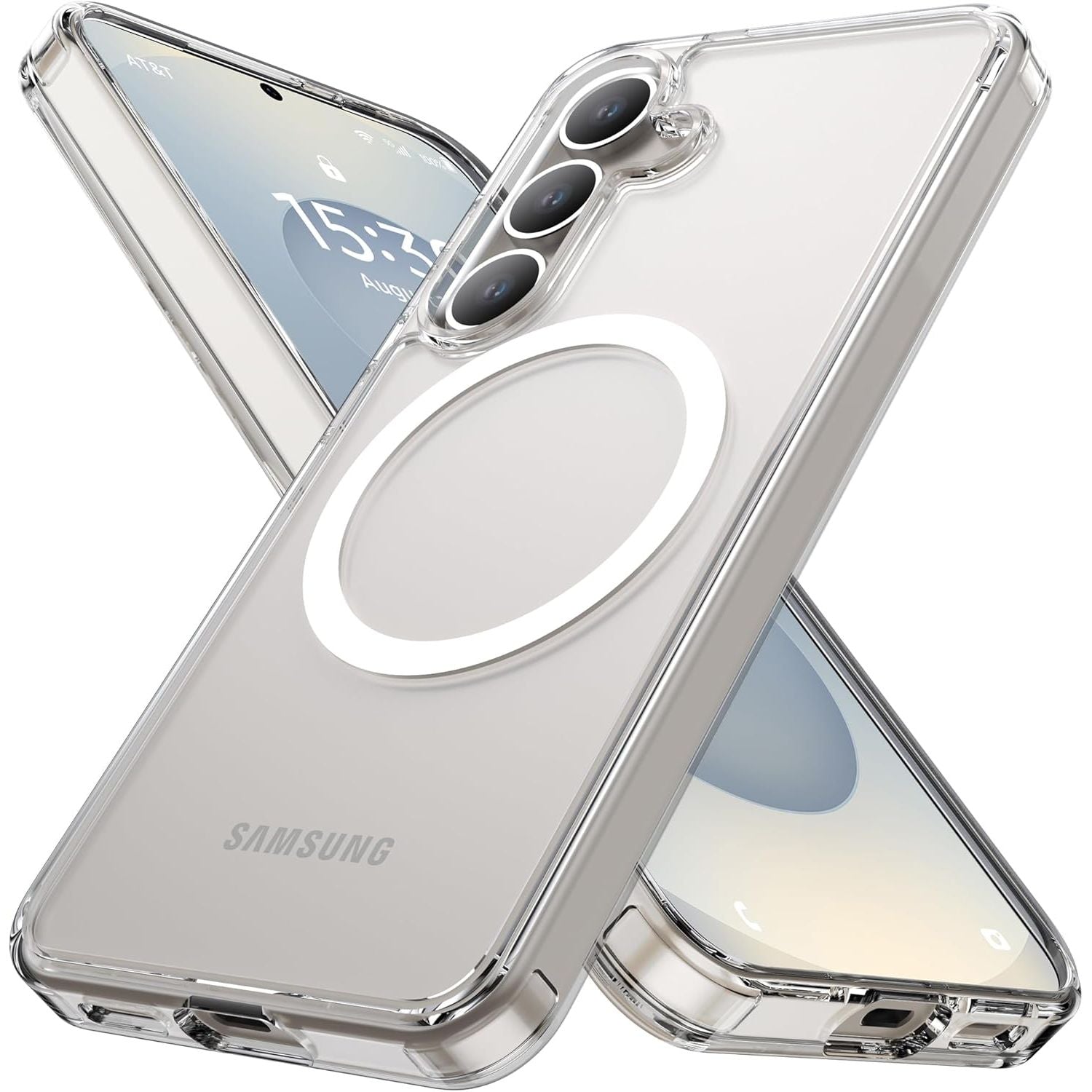Buy now RAPTIC Shield Crystal Case for Samsung Galaxy S24 Ultra, [13FT Mil-Grade Drop Protection], [Not Yellowing Tech], Durable Anodized Shockproof Aluminum Frame Slim Samsung S24 Ultra Case, Iridescent S25 6.2" Clear at indiglob india