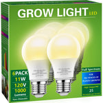 Buy now Grow Light Bulbs, Briignite LED Grow Light Bulb A19 Bulb, Full Spectrum Grow Light Bulb, Plant Light Bulbs E26 Base, 11W Grow Bulb 100W Equivalent, Grow Light for Indoor Plants, Seed Starting, 2Pack Warm White 6 at indiglob india