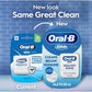 Oral-B Glide Healthy gums, unflavored floss 50M (Pack of 6)