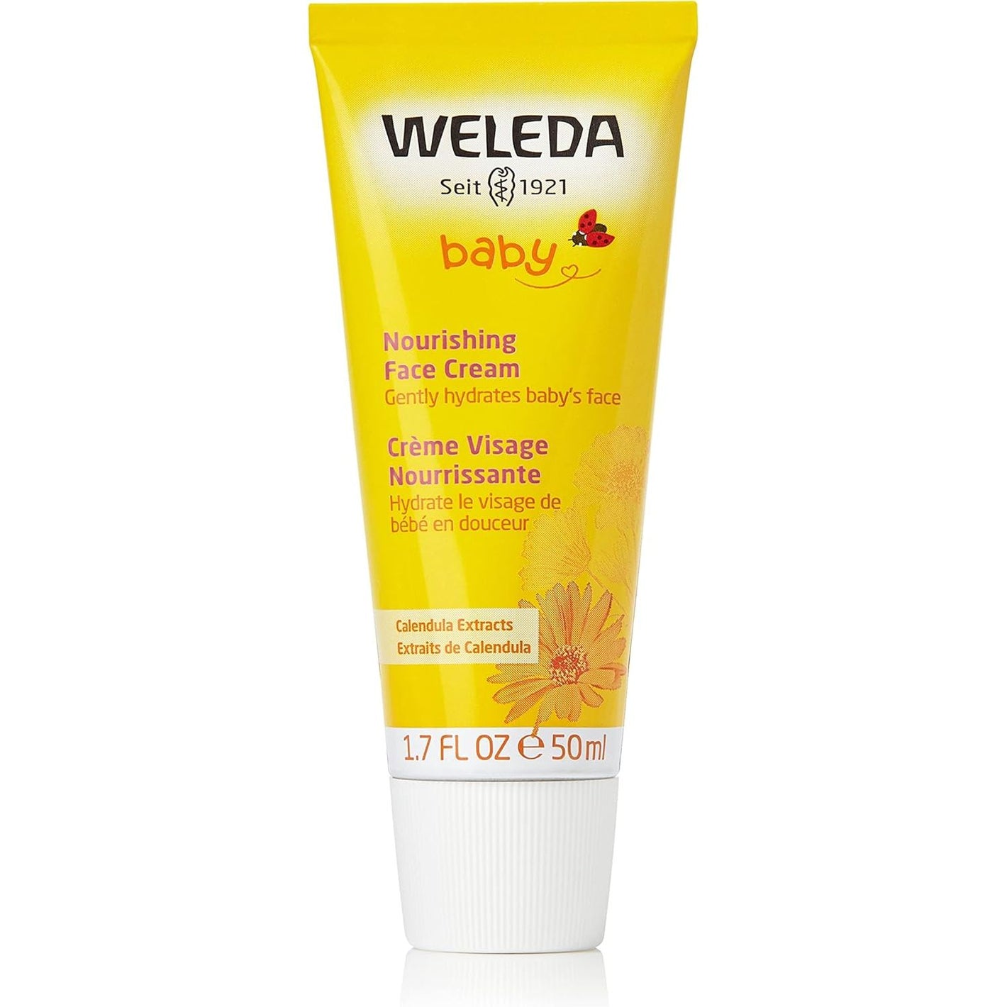 Weleda Baby Calendula Nourishing Face Cream, 1.7 Fluid Ounce, Plant Rich Moisturizer with Calendula and Lanolin