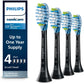 Philips Sonicare Genuine C3 Premium Plaque Control Replacement Toothbrush Heads, 2 Brush Heads, Black, HX9042/95