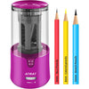 AFMAT PS92 Electric Pencil Sharpener - Auto Stop, Super Sharp & Fast, Plug in Pencil Sharpener for 6-12mm No.2/Colored Pencils - Classroom/Office/Home - Black - Purple