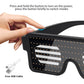 WOWSUN LED Glasses Light Up Dynamic Party Favor Glasses Festival Christmas USB Rechargeable LED Rave Glowing Flashing Glasses