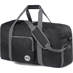 WANDF Foldable Travel Duffel Bag 60-120L Duffle Carry on for Women and Men