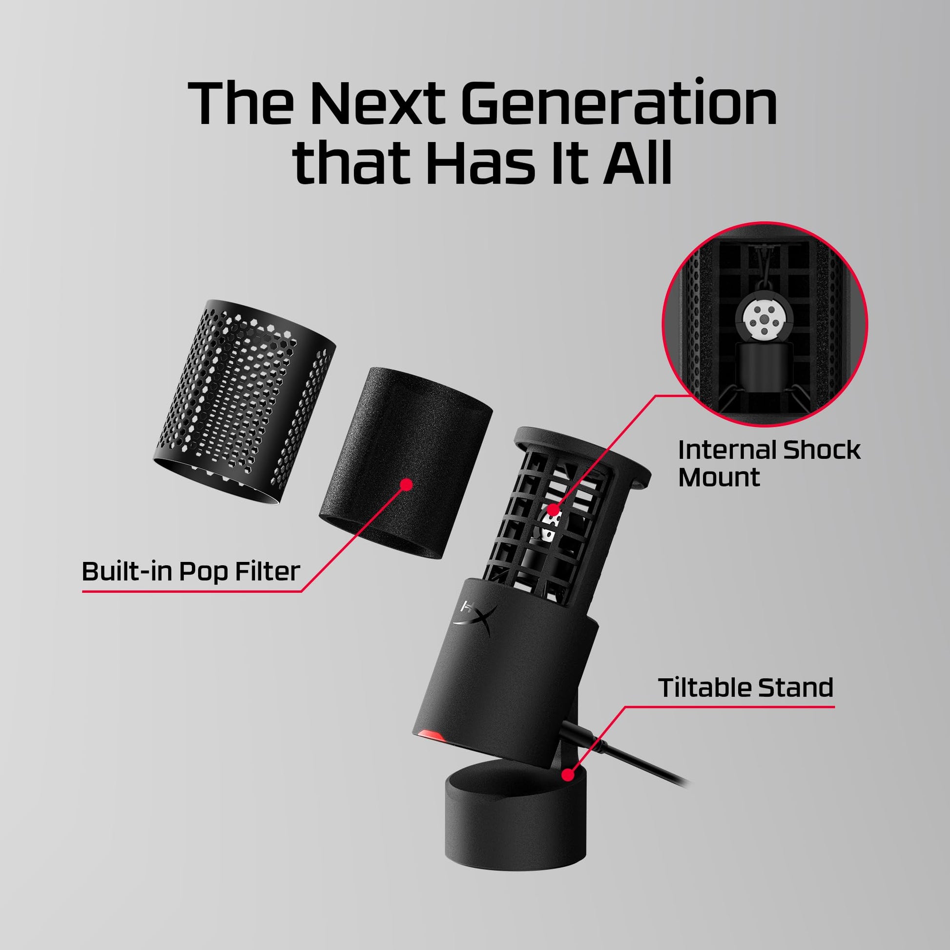 Buy now HyperX SoloCast – USB Condenser Gaming Microphone, for PC, PS4, PS5 and Mac, Tap-to-Mute Sensor, Cardioid Polar Pattern, great for Streaming, Podcasts, Twitch, YouTube, Discord,Black at indiglob india