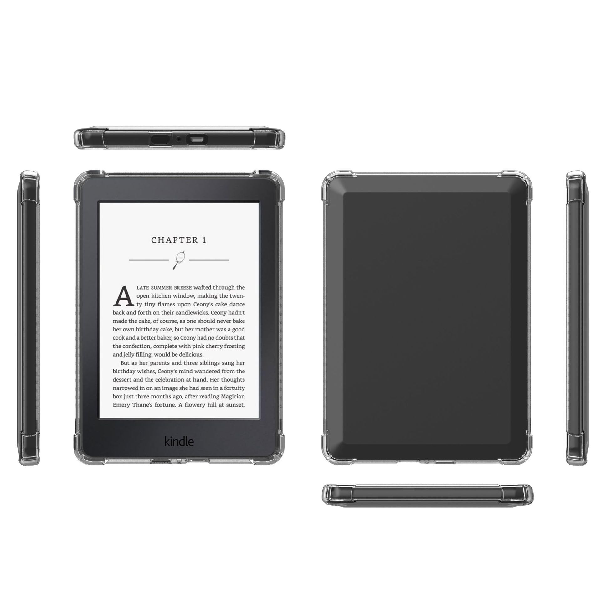 Buy now Clear Case for 6" Kindle Paperwhite 10th Generation 2018 (Model:PQ94WIF), Transparent Protective Thin Slim Soft TPU Cover for Paperwhite 4 10th Gen 6 Inch at indiglob india