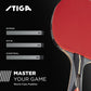 STIGA Talon Ping Pong Paddle - 6-Ply Ultra-Light Blade - 2mm Tournament-Approved Sponge - Flared Handle for Enhanced Control - Competitive Table Tennis Racket for Family Fun