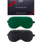 BeeVines Sleep Mask, 2 Pack 100% Real Natural Silk Eye Masks with Adjustable Strap for Sleeping, Mulberry Silk Eye Sleep Shade Cover, Blocks Light Reduces Puffy Eyes Traveling Gifts (Black & Black)