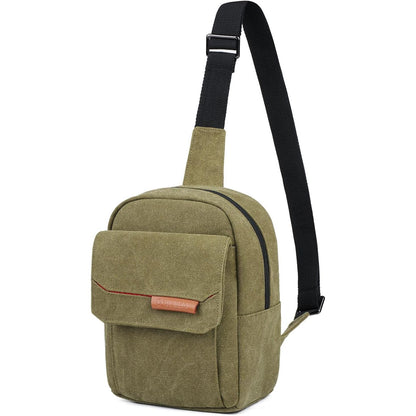 TULLIO Camera Bag Small, Crossbody Camera Bag Purse Waterproof Canvas Shoulder Photo Case Photography Sling Bag for Mirrorless or DSLR SLR