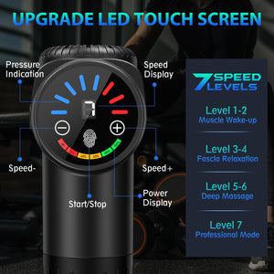 Buy now TOLOCO Massage Gun, Deep Tissue Back Massage for Athletes for Pain Relief, Percussion Massager with 10 Massages Heads & Silent Brushless Motor, Valentines Day Gifts for Him Her, Black at indiglob india
