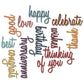 Buy now Sizzix SIZ660223 Tholtz Thinlits Die Celebration Words Scrpt Tholtz Thinlits Die , White at indiglob india