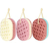 3 Pcs Konjac Bath Sponge for Kids, Babys, Infant, Toddler, 100% All Natural KONJAC Shower Body Sponges, 3 Colors and Extra Large Size, Safe for Oily, Dry, Combination or Sensitive Skin - Children/ Kids