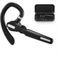 Bluetooth Headset, Wireless Bluetooth Earpiece V5.0 8-10 Hours Talktime Stereo Noise Cancelling Mic, Compatible for iPhone Android Cell Phones Driving/Business/Office (Black)