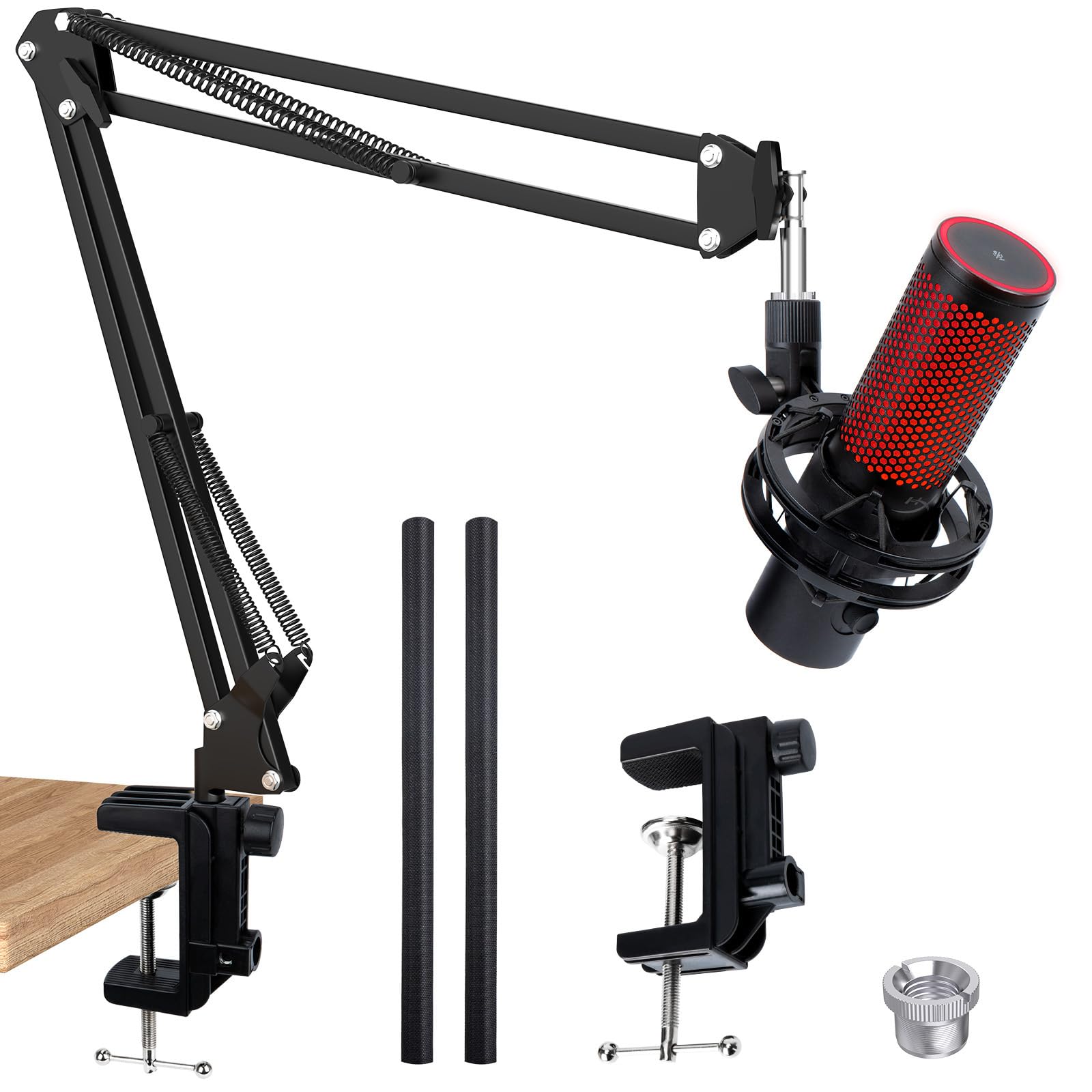 Buy now Microphone Wall Mount Boom Arm - Microphone Wall Mount for Mic holder，Horizontal Mounting Wall，Space Saving Desktop Metal Mic Stand Clamp by SUNMON at indiglob india