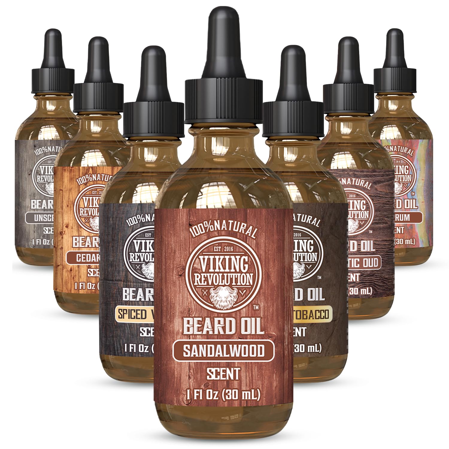 Buy now Viking Revolution Beard Oil with Clary Sage for Men - Natural Blend with Argan and Jojoba Oils for Softening, Strengthening, and Moisturizing Sandalwood 1 Fl Oz (Pack of 1) at indiglob india