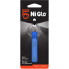 GEAR AID Ni Glo 2” UV Rechargeable Glowing Keychain, Glow-in-the-Dark Accessory for Keys, Camping and Outdoor Gear - Blue