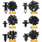 GOOACC Universal Plastic Fender Clips,200 Pcs Push Bumper Fastener Rivet Clips with 6 Size Auto Body Retainer Clips Bumpers,Car Fender Replacement for GM, Ford & Ch