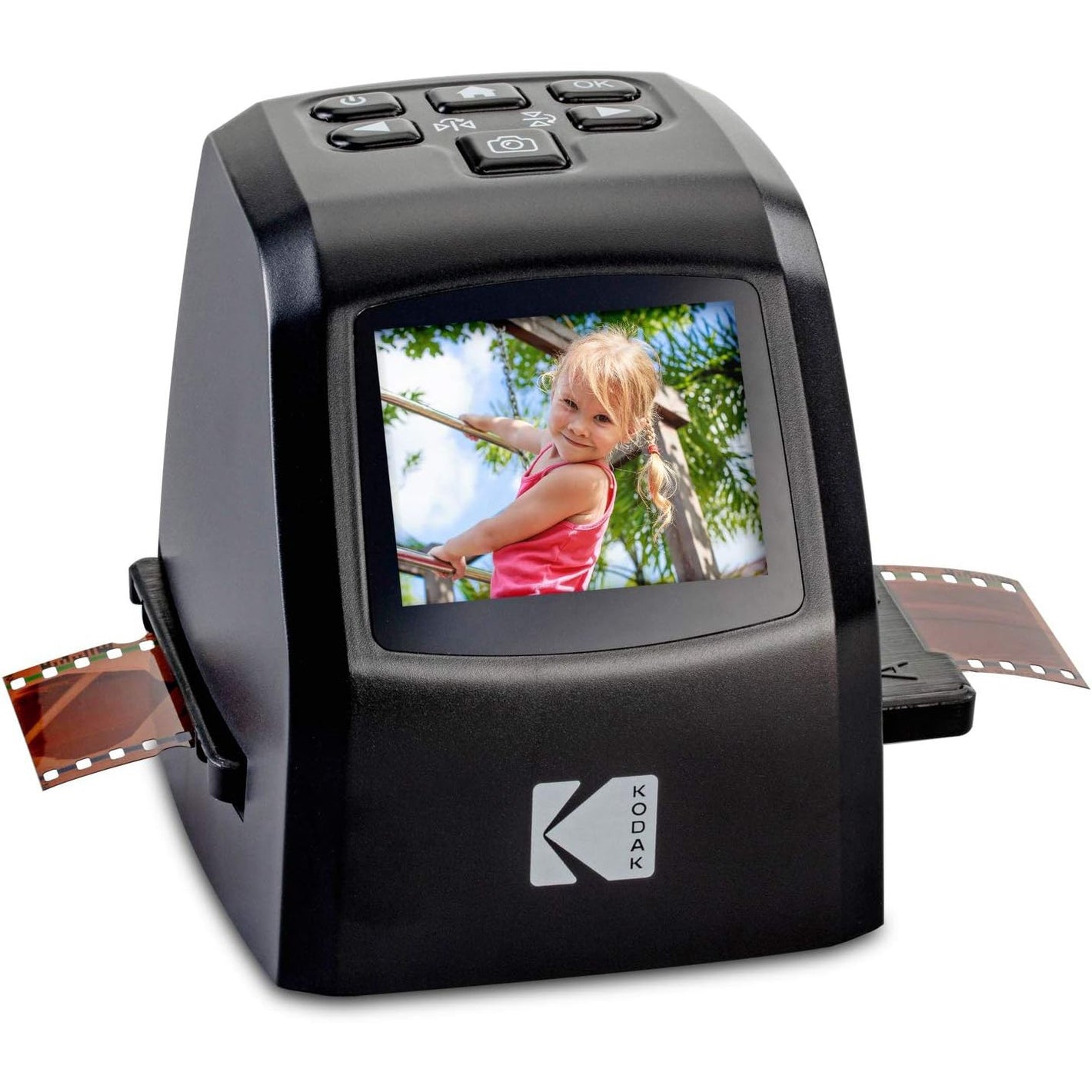 KODAK Mini Digital Film & Slide Scanner – Converts 35mm, 126, 110, Super 8 & 8mm Film to 22MP JPEG Images – Includes 2.4" LCD Screen & Easy-Load Adapters