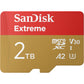 SanDisk 256GB Extreme microSDXC UHS-I Memory Card with Adapter - Up to 190MB/s, C10, U3, V30, 4K, 5K, A2, Micro SD Card - SDSQXAV-256G-GN6MA