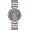 Anne Klein Women's Black Ceramic Bracelet Watch with Diamond Accent - Taupe/Rose Gold