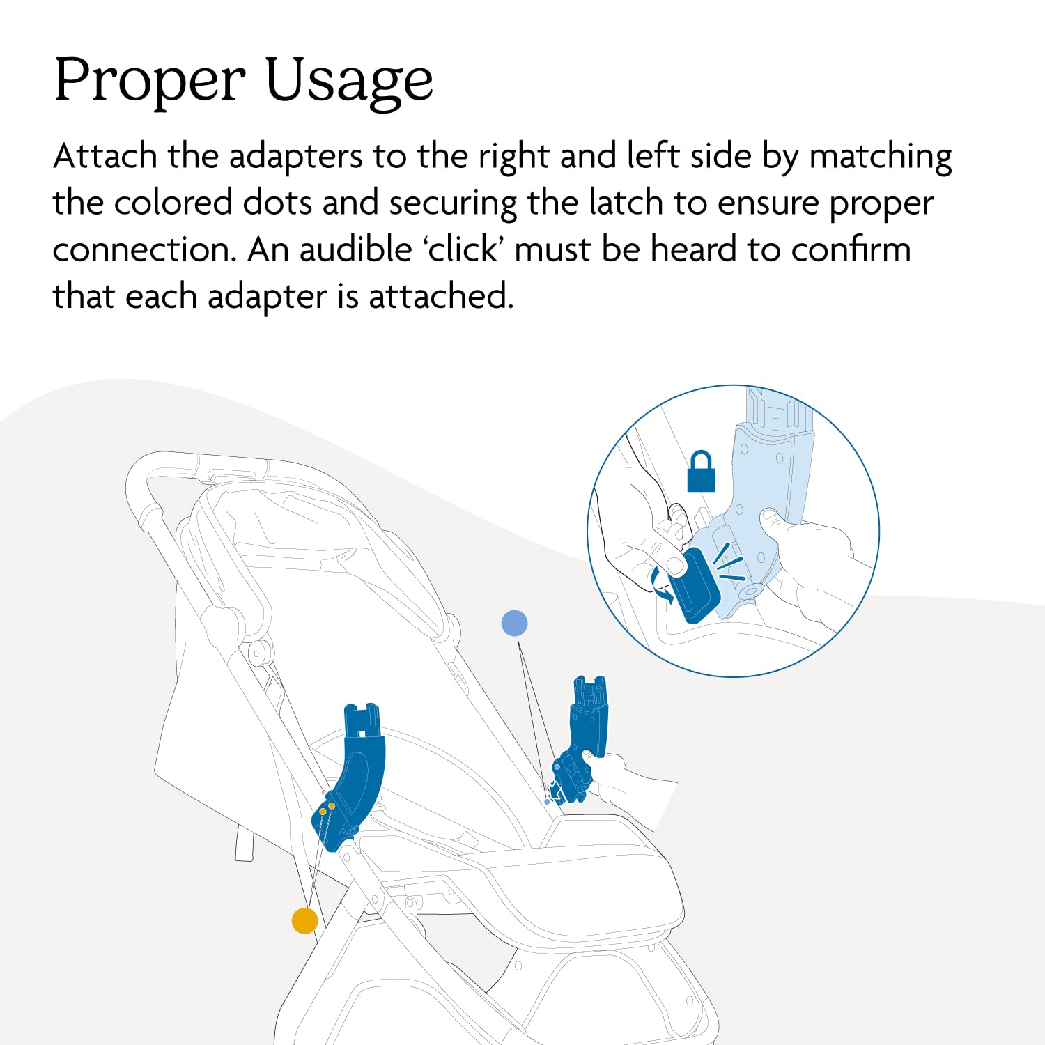 Buy now UPPAbaby Adapter for Minu V3 - Compatible with Aria and Mesa Infant Car Seats - Quick + Secure Attachment - 1 Pair at indiglob india