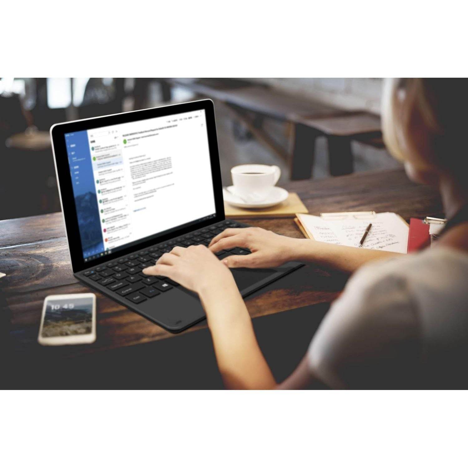 Arteck Microsoft Surface Pro Type Cover, Ultra-Slim Portable Bluetooth Wireless Keyboard with Touchpad Built-in Rechargeable Battery - My Store