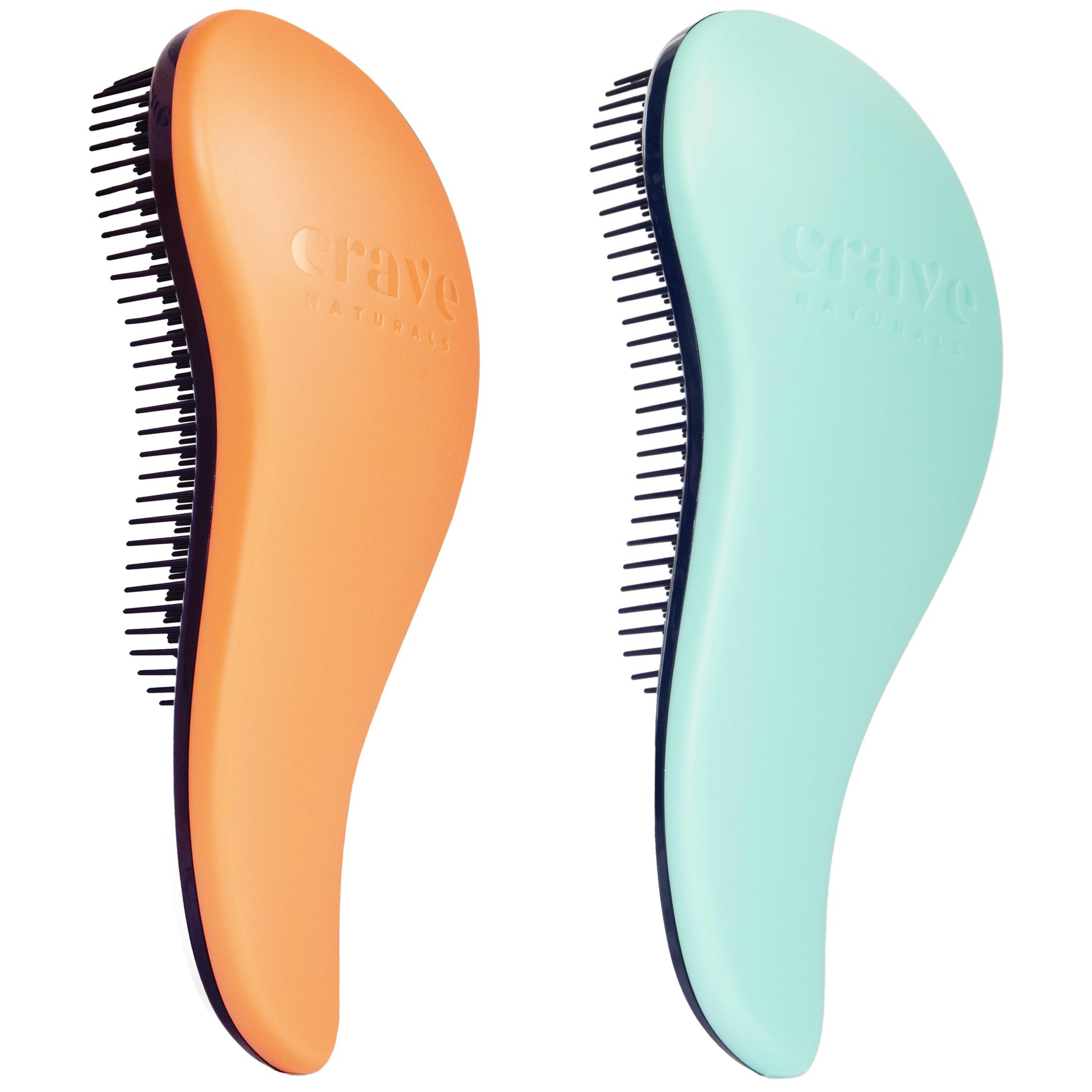 Buy now Crave Naturals Glide Thru Hair Brush - Detangler Brush for Curly, Straight, Wet or Dry Hair - Gentle Detangling Brushes for Adults, Kids, Toddlers - Hair Accessories for Women, 7.5x3" - Pink 2 Pack (Regular) Turquoise & Coral at indiglob india
