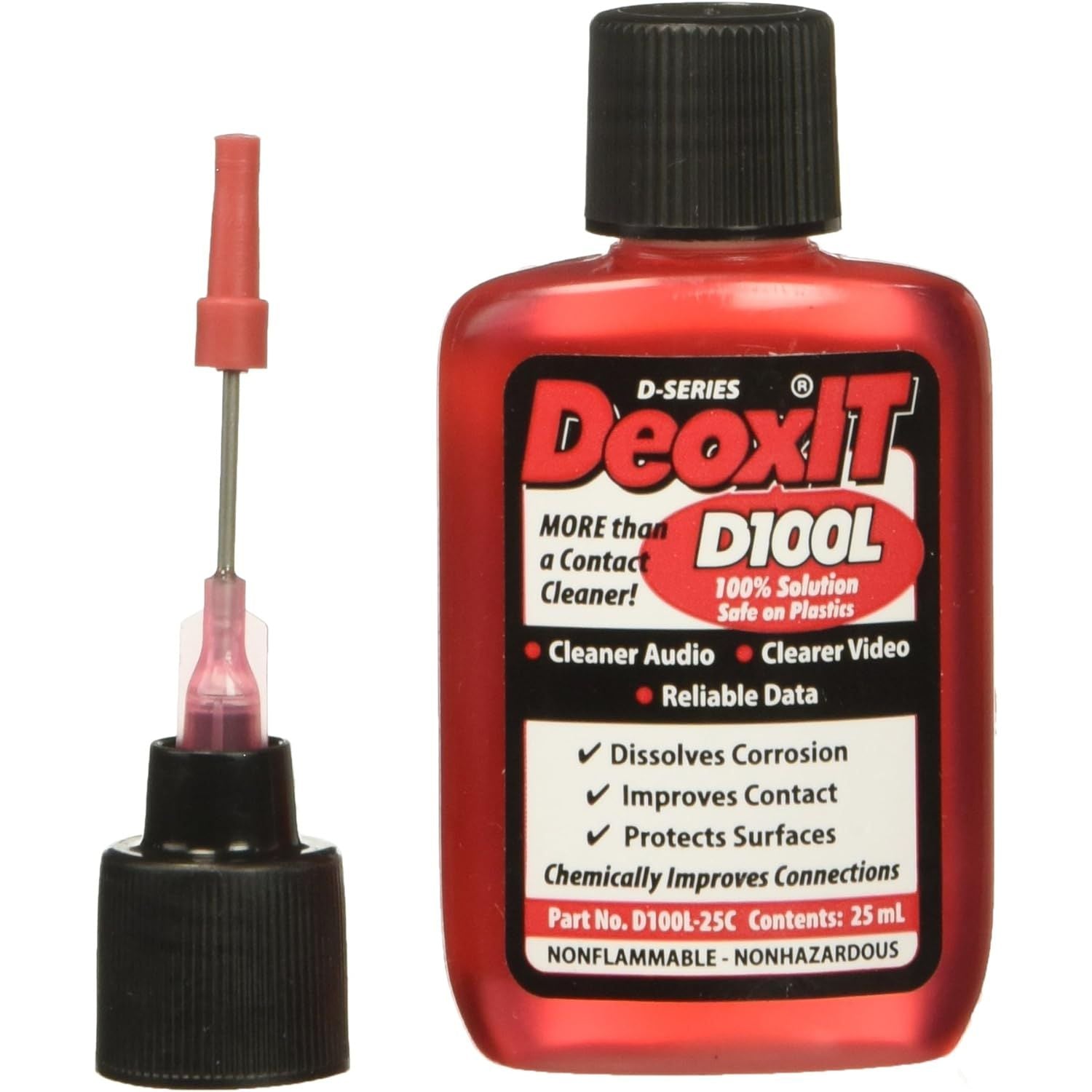 Buy now DeoxIT D100L-25C Precision Needle Applicator, More Than A Contact Cleaner, 25 mL, Pack of 1 Default at indiglob india