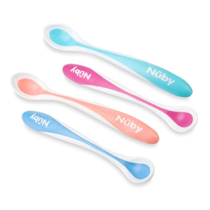 Nuby 4-Pack Hot Safe Feeding Spoons