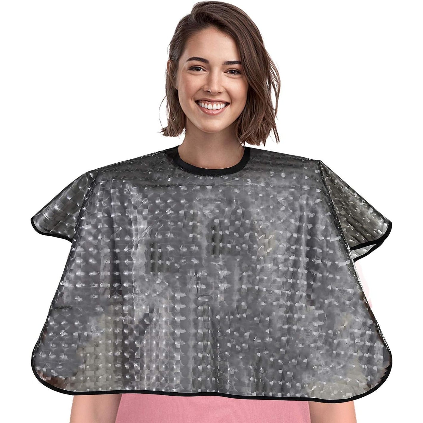 Waterproof unisex-adult Hair Dye Cape,Short Comb-Out Capes for Hair Stylist,Makeup Apron for Hair Color,