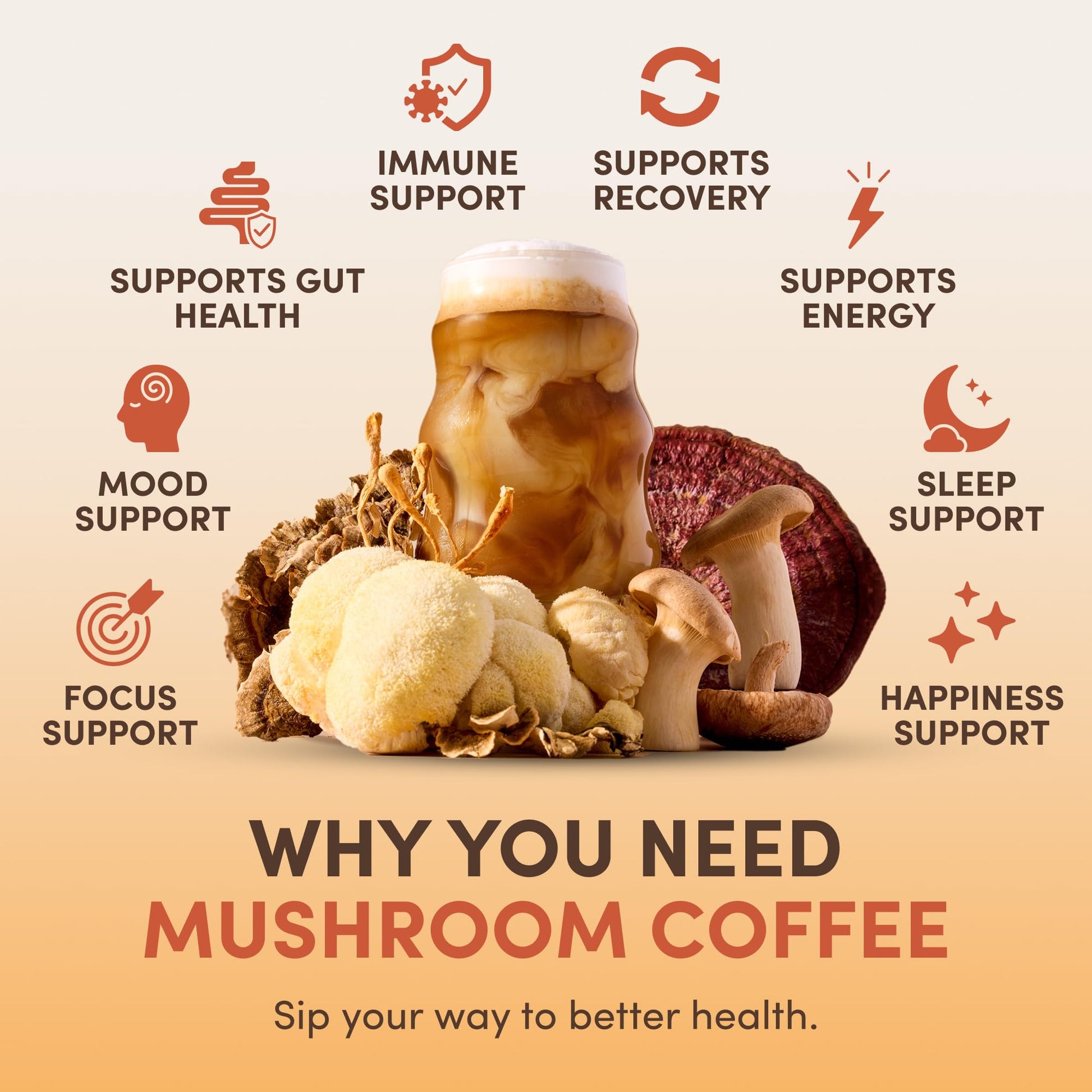 Buy now RYZE SUPERFOODS Mushroom Coffee, 30 servings at indiglob india