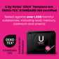 Buy now U by Kotex Tampons, Click Compact, Super Plus Absorbency, Unscented, 45 Count at indiglob india