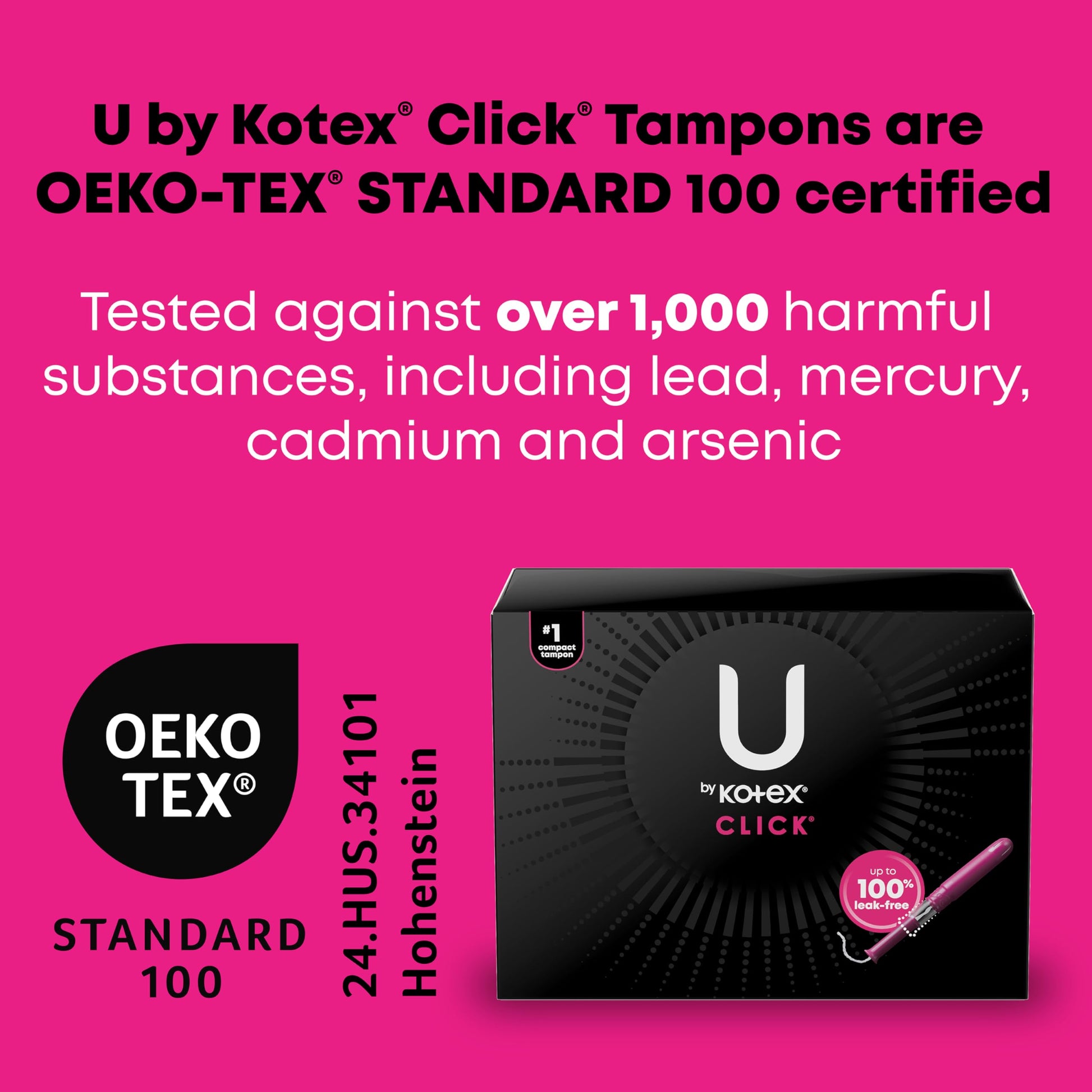 Buy now U by Kotex Tampons, Click Compact, Super Plus Absorbency, Unscented, 45 Count at indiglob india