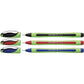 Schneider Xpress Premium Fineliner, 0.8 mm Porous Point, Light Green Barrel, Blue Ink, Box of 10 Pens (190003)