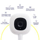 Buy now Nanit Pro Smart Baby Monitor & Wall Mount - 1080p Secure Wi-Fi Video Camera, Sensor-Free Sleep & Breathing Motion Tracker, 2-Way Audio, Sound & Motion Alerts, Night Vision, and Breathing Band - Black at indiglob india
