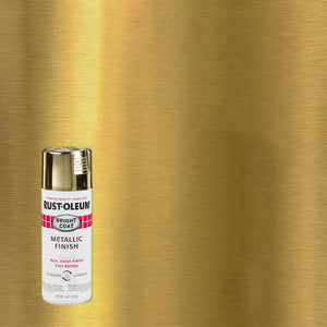 Buy now Rust-Oleum 7710830 Stops Rust Bright Coat Metallic Spray Paint, 11 Ounce, Gold, (Pack of 1) at indiglob india