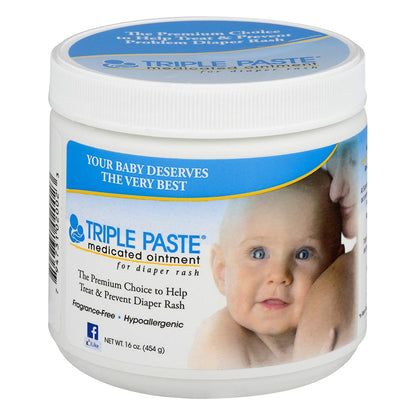 Buy now Triple Paste Medicated Ointment for Diaper Rash - 16 oz, Pack of 2 at indiglob india