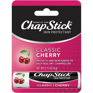 ChapStick Classic Cherry Lip Balm – Fruity & Sweet Lip Moisturizer for Dry Lips, 0.15 Oz Ea - My Store
