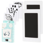 Buy now Pearhead Newborn Baby Handprint and Footprint Kit - No Mess Clean-Touch Ink Pad With Impression Cards, Safe for Skin, Perfect Keepsake for Family, Acid-Free, Black Black 2-Pack at indiglob india