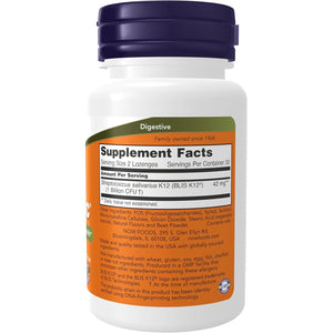 NOW Foods Supplements, OralBiotic™, Developed for Adults & Children, Strain Verified, 60 Lozenges